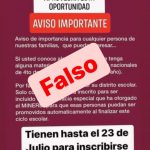 Desmentimos este comunicado que ha circulado el día de hoy en las redes sociales. ￼